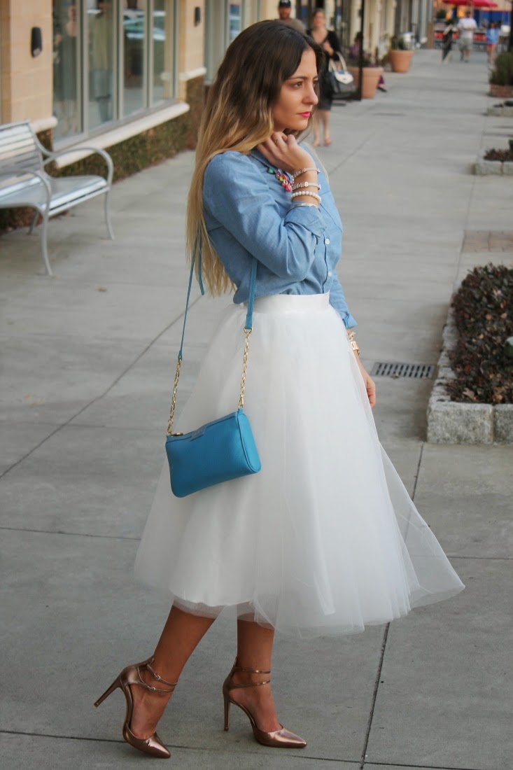 Tulle midi skirt sales outfit